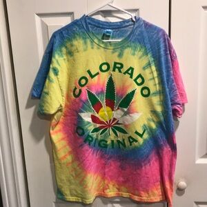 Mens Color-tone Tie Dye Colorado